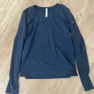 ALO Yoga Navy Long Sleeve Thermal Top